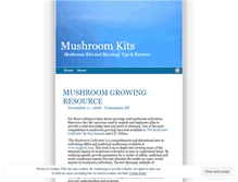 Tablet Screenshot of mushroomkits.wordpress.com