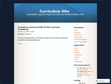 Tablet Screenshot of curriculumvito.wordpress.com
