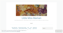 Desktop Screenshot of littlemissmaman.wordpress.com