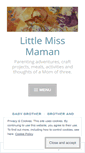 Mobile Screenshot of littlemissmaman.wordpress.com