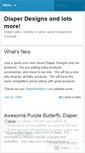 Mobile Screenshot of diaperdesigns.wordpress.com