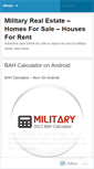 Mobile Screenshot of militaryhousing.wordpress.com