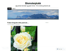 Tablet Screenshot of blomsterplukk.wordpress.com