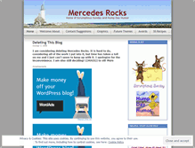 Tablet Screenshot of mercedesrocks.wordpress.com
