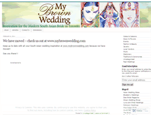Tablet Screenshot of mybrownwedding.wordpress.com