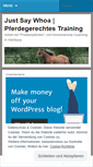 Mobile Screenshot of justsaywhoa.wordpress.com