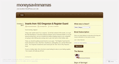 Desktop Screenshot of moneysavinmamas.wordpress.com