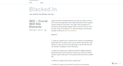 Desktop Screenshot of blackedin.wordpress.com