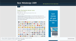 Desktop Screenshot of bestwebdesign2009.wordpress.com