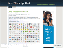 Tablet Screenshot of bestwebdesign2009.wordpress.com