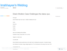 Tablet Screenshot of irrahhayes.wordpress.com