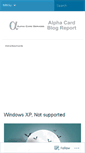 Mobile Screenshot of alphacardservices.wordpress.com