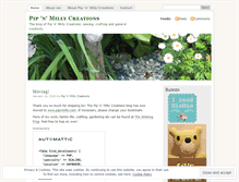 Tablet Screenshot of pipnmillycreations.wordpress.com