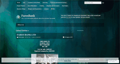 Desktop Screenshot of faresbank.wordpress.com