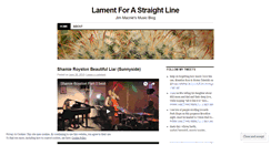 Desktop Screenshot of lamentforastraightline.wordpress.com