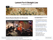 Tablet Screenshot of lamentforastraightline.wordpress.com