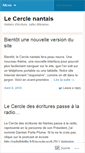 Mobile Screenshot of cerclenantais.wordpress.com