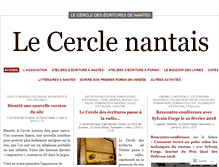 Tablet Screenshot of cerclenantais.wordpress.com