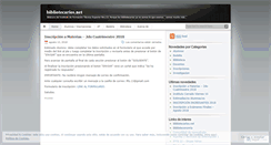 Desktop Screenshot of bibliotecariosnet.wordpress.com