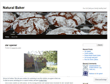 Tablet Screenshot of naturalbaker.wordpress.com