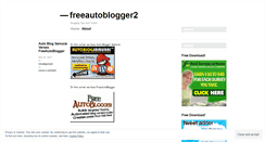 Desktop Screenshot of freeautoblogger2.wordpress.com