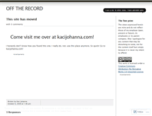 Tablet Screenshot of kacijohanna.wordpress.com