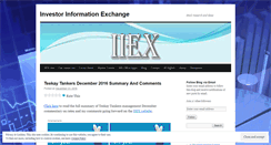 Desktop Screenshot of investorexchanges.wordpress.com