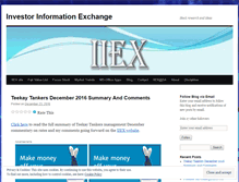 Tablet Screenshot of investorexchanges.wordpress.com