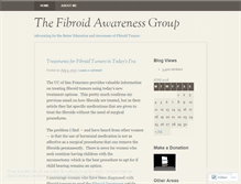 Tablet Screenshot of fibroidawareness.wordpress.com