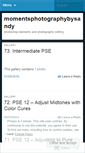 Mobile Screenshot of momentsphotographybysandy.wordpress.com