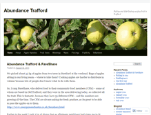 Tablet Screenshot of abundancetrafford.wordpress.com