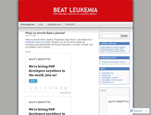 Tablet Screenshot of beatleukemiapl.wordpress.com