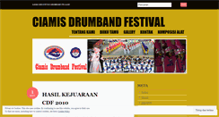 Desktop Screenshot of drumbandciamisfestival.wordpress.com