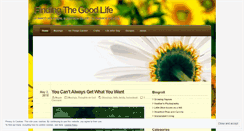Desktop Screenshot of findthegoodlife.wordpress.com