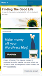 Mobile Screenshot of findthegoodlife.wordpress.com