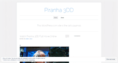 Desktop Screenshot of piranha3ddonline.wordpress.com