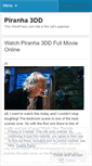 Mobile Screenshot of piranha3ddonline.wordpress.com
