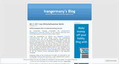 Desktop Screenshot of irangermany.wordpress.com