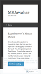 Mobile Screenshot of msjawahar.wordpress.com