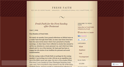 Desktop Screenshot of freshfaithicc.wordpress.com
