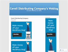 Tablet Screenshot of cerelldistributingcompany.wordpress.com