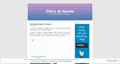 Desktop Screenshot of diariodamamae.wordpress.com