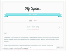 Tablet Screenshot of flyagain.wordpress.com