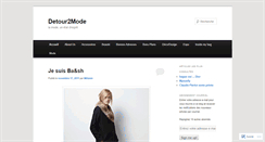 Desktop Screenshot of detour2mode.wordpress.com