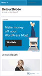 Mobile Screenshot of detour2mode.wordpress.com