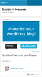Mobile Screenshot of daddyinheaven.wordpress.com