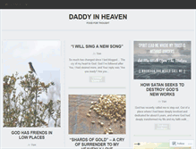 Tablet Screenshot of daddyinheaven.wordpress.com