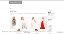 Desktop Screenshot of eleganteatemporal.wordpress.com