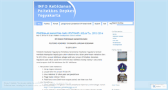 Desktop Screenshot of kebidananpoltekkesyk.wordpress.com