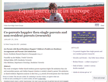 Tablet Screenshot of equalparenting.wordpress.com